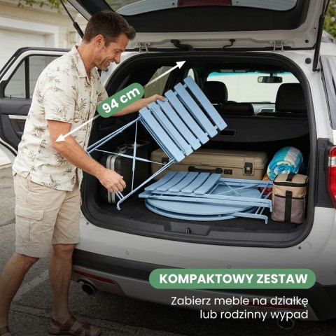 ZESTAW MEBLI BALKONOWYCH ORION NIEBIESKI