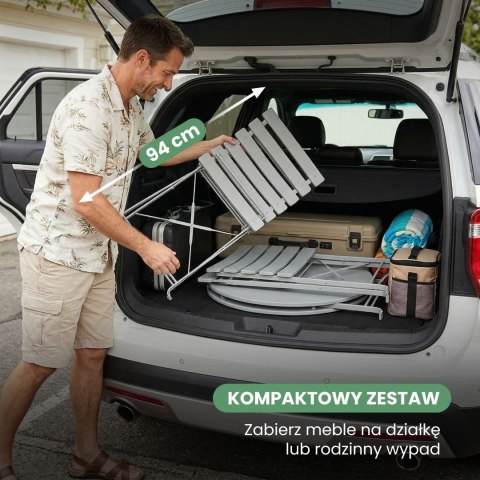 ZESTAW MEBLI BALKONOWYCH ORION SZARY